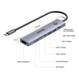 Unitek 7-in-1 USB-C Hub with Power Button